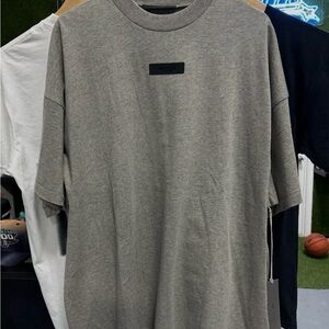 Brand New With Tags Genuine Essentials Fear Of God T-shirt Gray Ink Khaki Men L